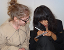 Dette er back stage, hvor det er min tur til at møde Loreen. (Fik en til at tage billedet for mig.) :)